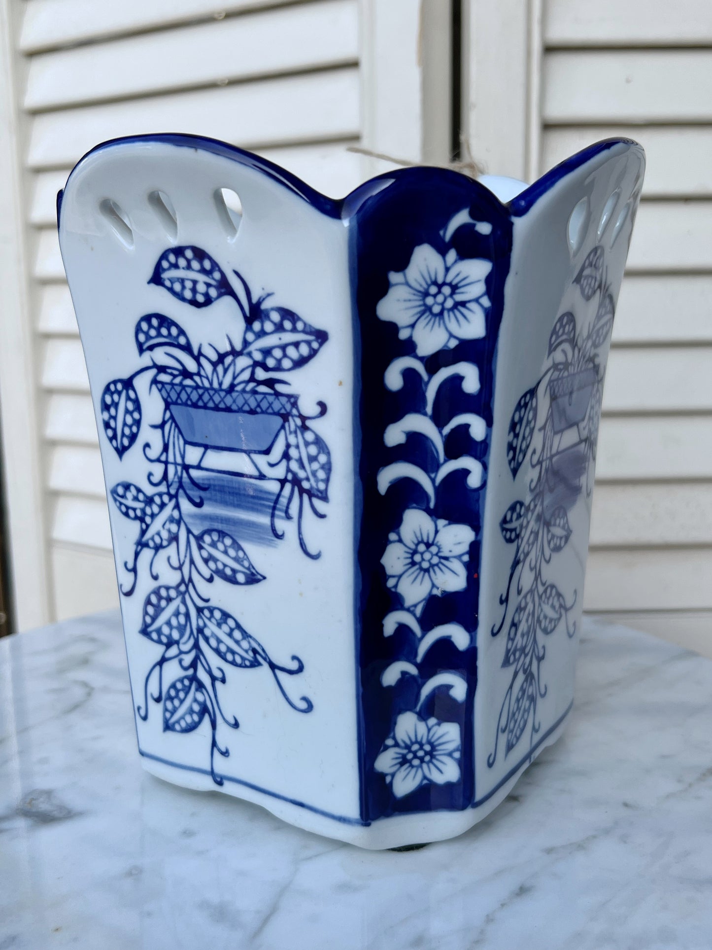 Blue & White Cachepot