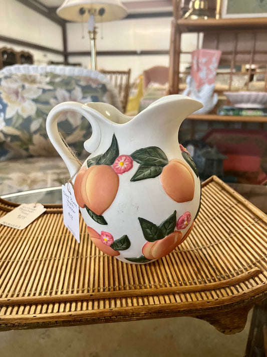 Claire Burke Ceramic Peach Pitcher