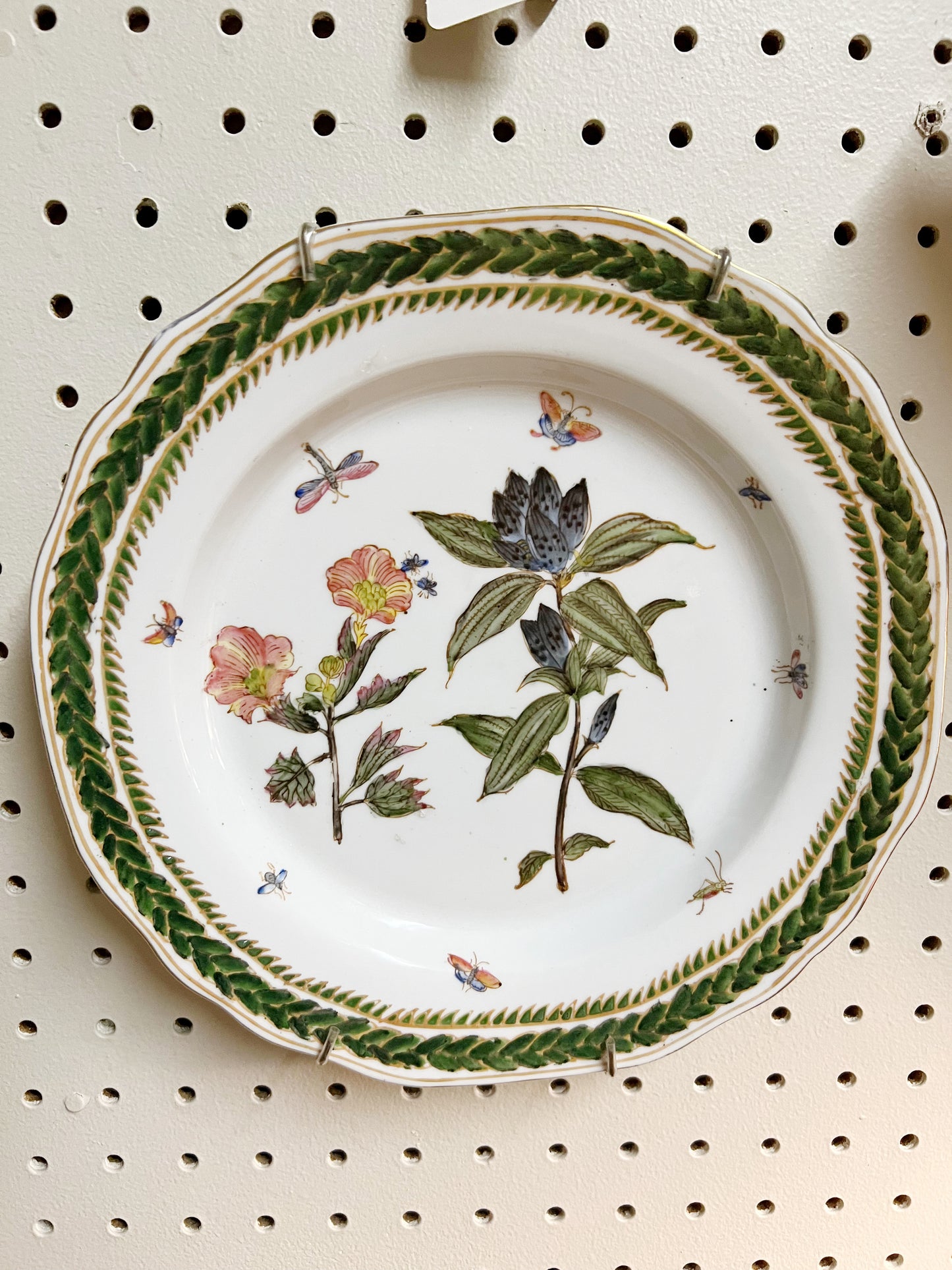 Pair of Hand-Painted Chinese Porcelain Plates