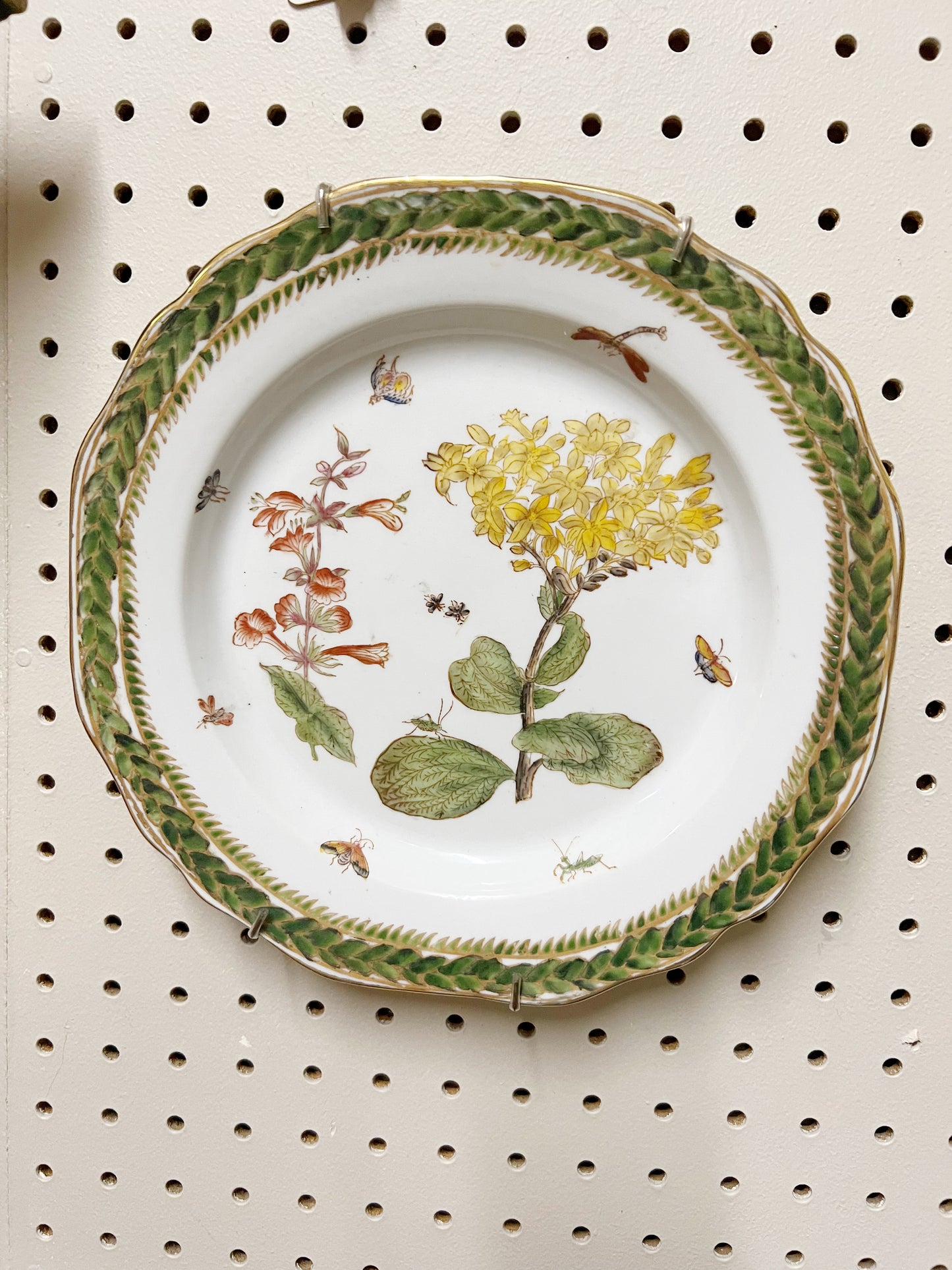 Pair of Hand-Painted Chinese Porcelain Plates