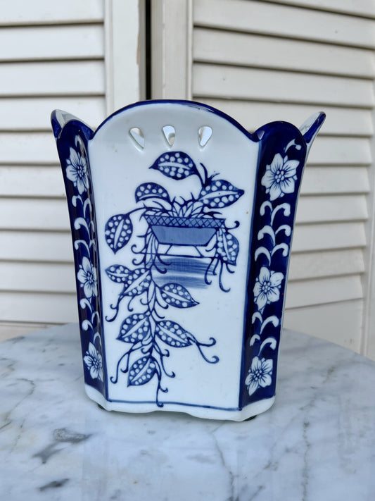 Blue & White Cachepot